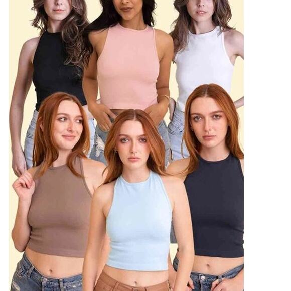 High Neck Racerback Brami Mocha - Picture 3 of 4